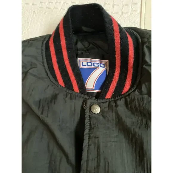 Vtg UNLV Runnin Rebels Jacket Logo 8 Men XL 90s Red Black Nylon Sideline Coat